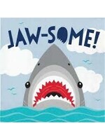 Beverage Napkins 16CT  SHARK PARTY