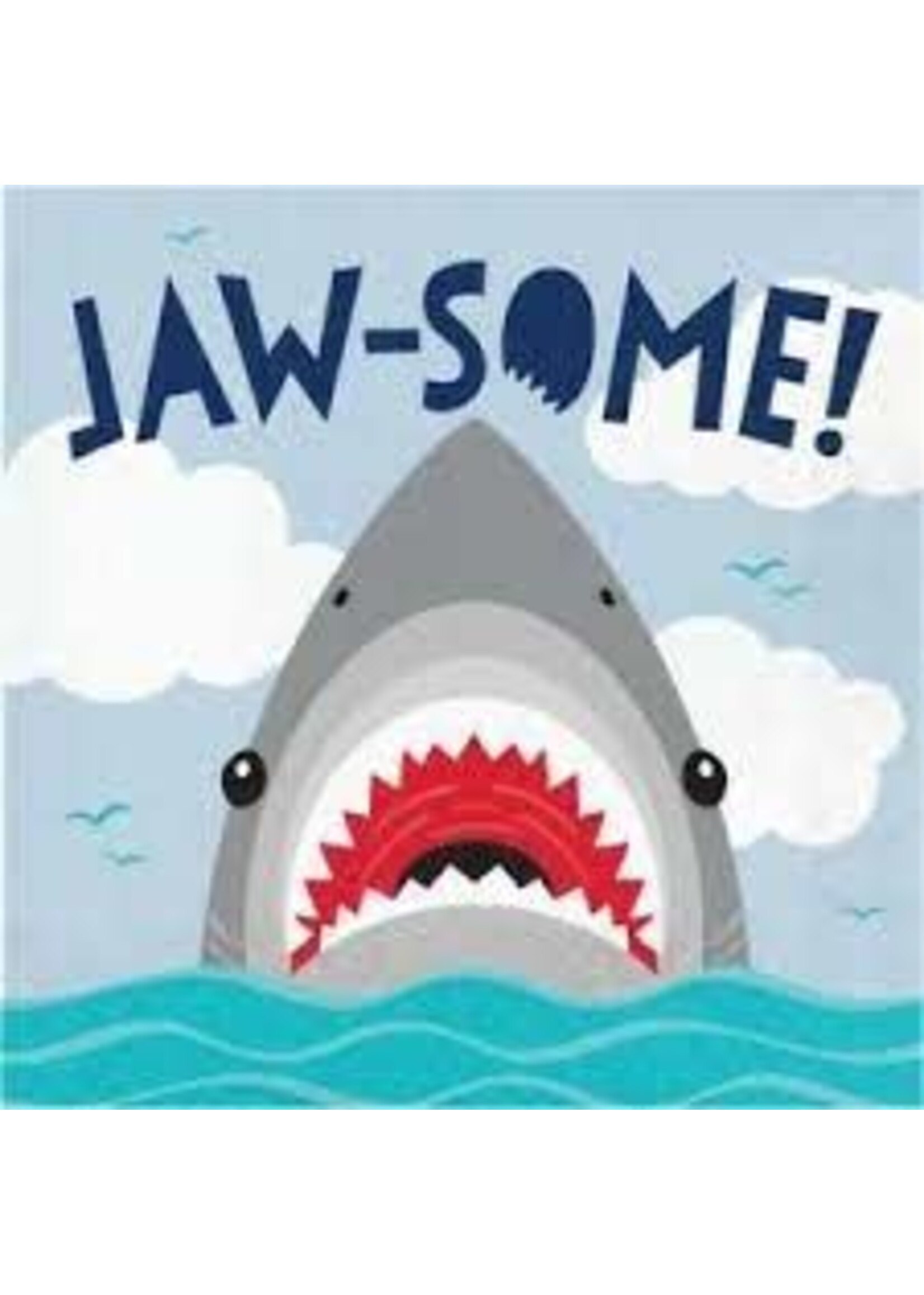 Beverage Napkins 16CT  SHARK PARTY
