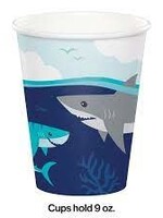 9oz CUP  8CT SHARK PARTY