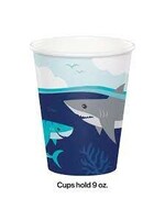 9oz CUP  8CT SHARK PARTY