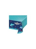 TABLE CLOTH  PAPER 1CT 54X102 SHARK PARTY