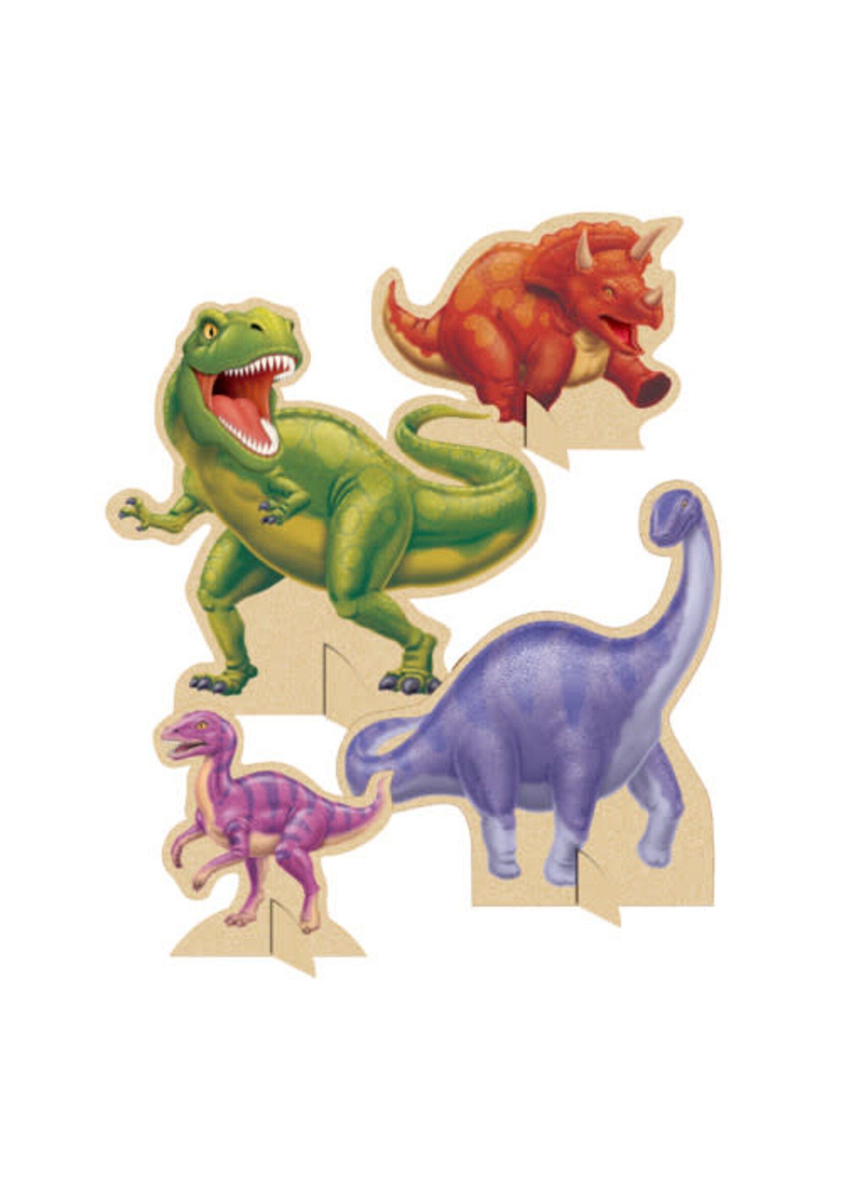 CENTER PIECE  STANDUP  1CT DINO BLAST