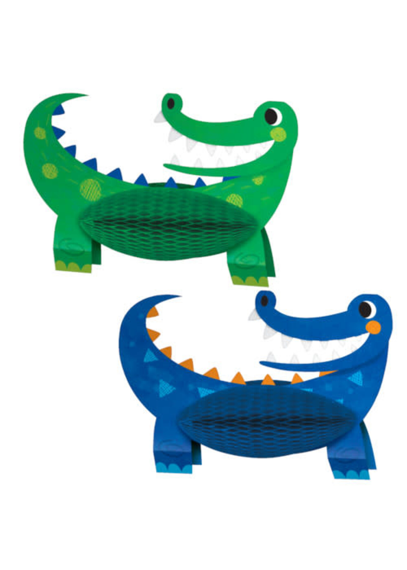 CENTER PIECE  3D 2/CT ALLIGATOR PARTY