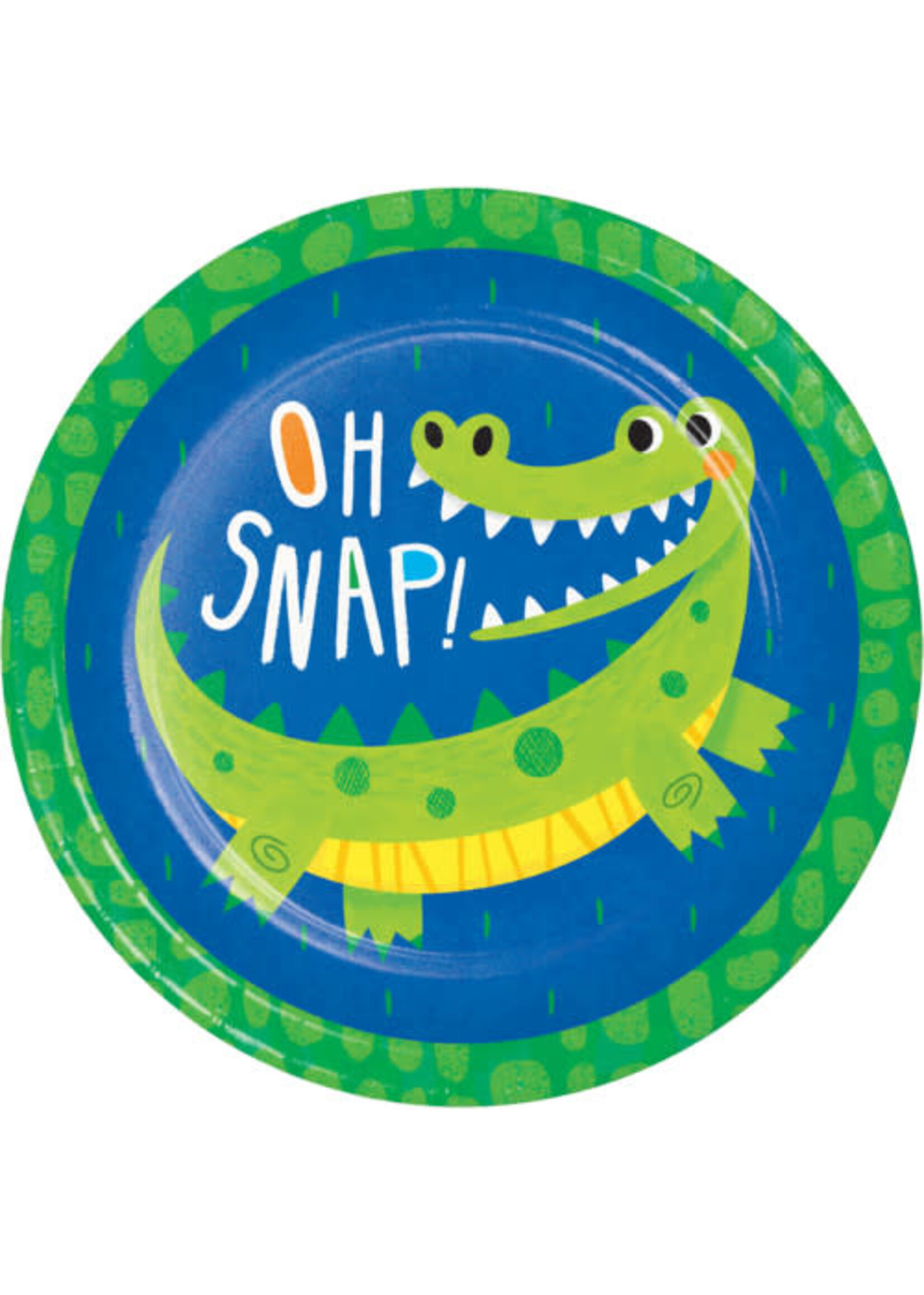 PLATE 9" 8/CT ALLIGATOR PARTY
