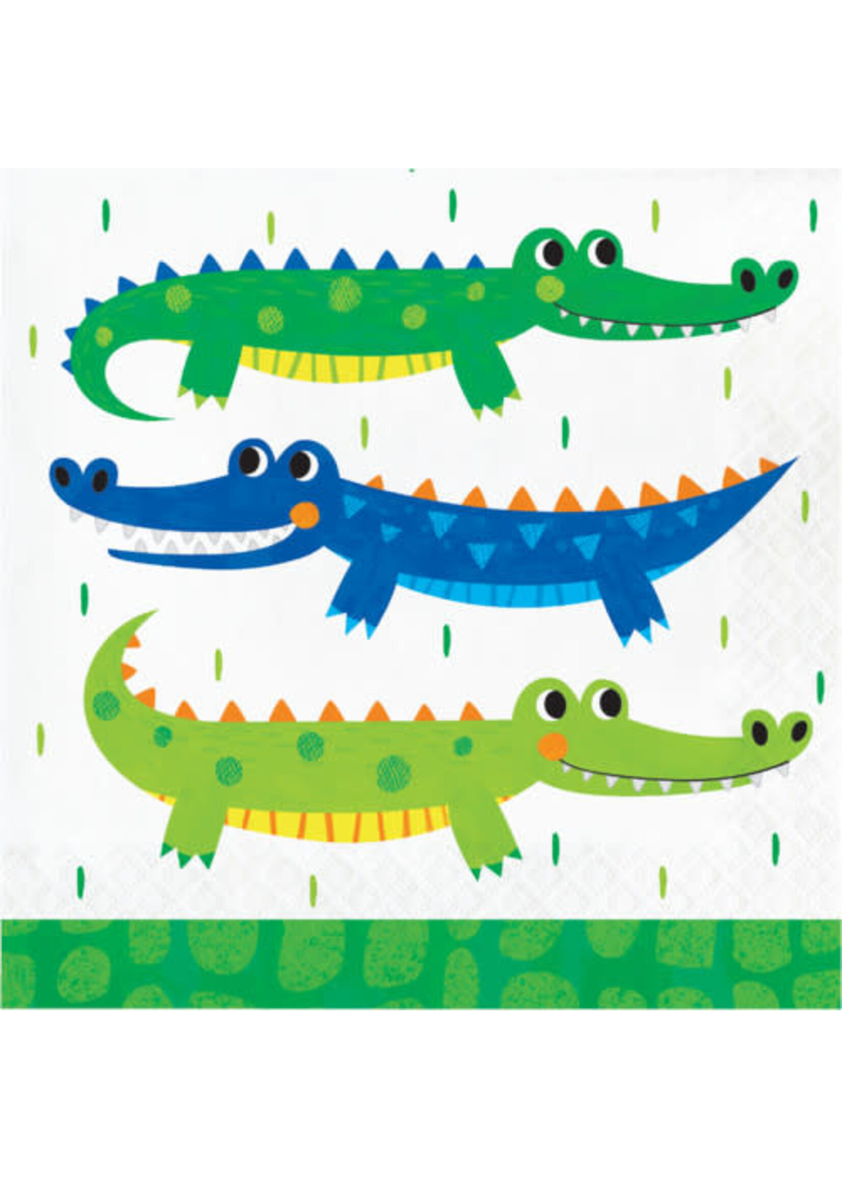 LUNCH NAPKIN 16/CT ALLIGATOR PARTY