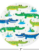 DESSERT PLATE  6"  8/CT ALLIGATOR PARTY