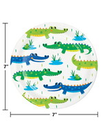 DESSERT PLATE  6"  8/CT ALLIGATOR PARTY