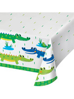PAPER TABLE COVER1CT 54X102 ALLIGATOR PARTY