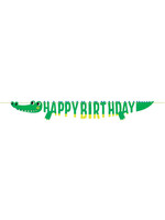 BANNER SHAPE  RIBBON 1/CT ALLIGATOR PARTY
