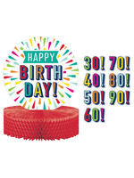 CENTERPIECE 1CT W STICKERS  BIRTHDAY BURST
