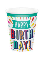 9oz. CUP 8CT BIRTHDAY BURST