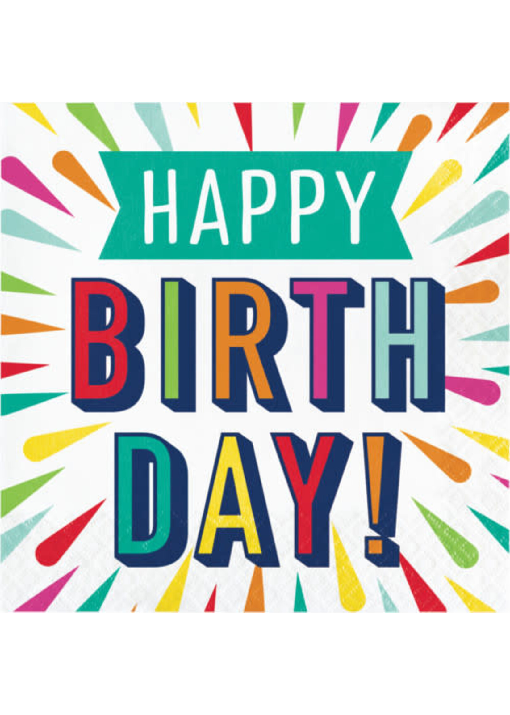 NAPKINS 16CT BIRTHDAY BURST