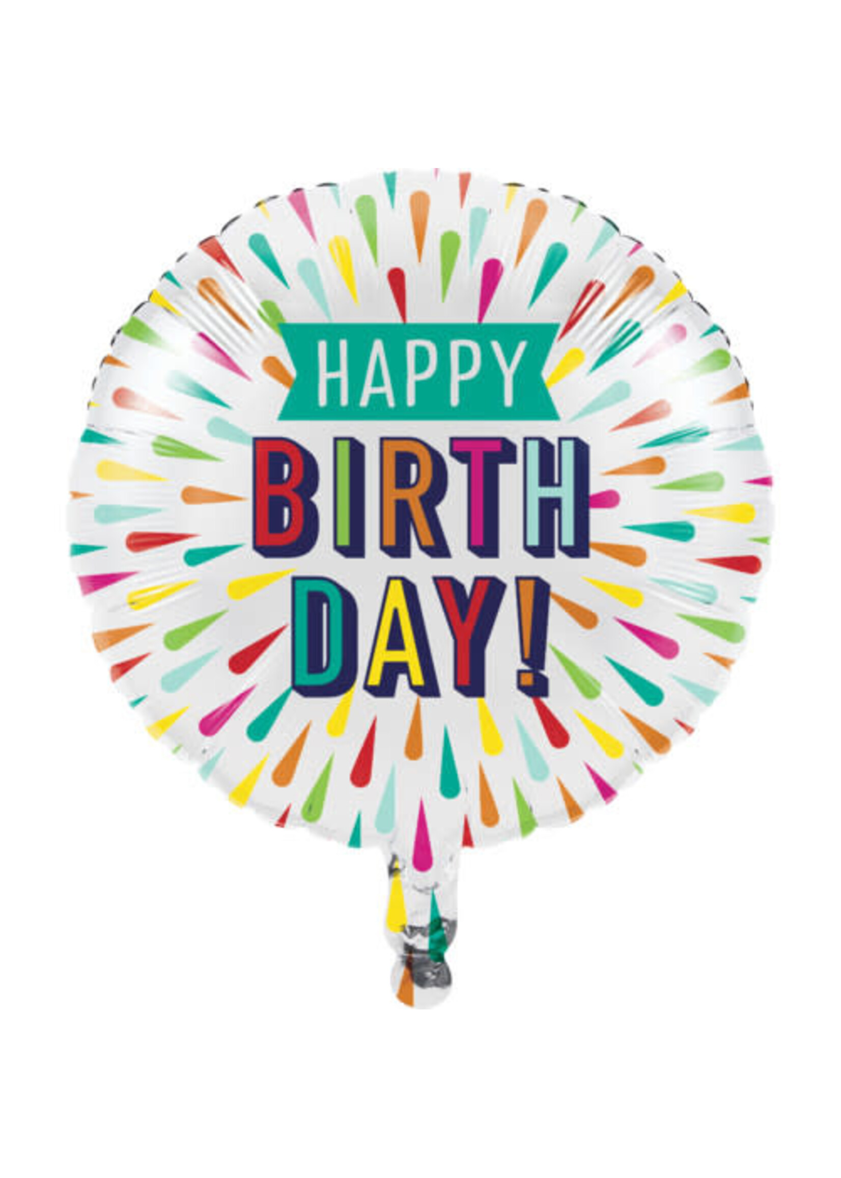 FOIL BALLOON 18" BIRTHDAY BURST