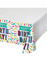 TABLECLOTH 1CT 54X102 BIRTHDAY BURST