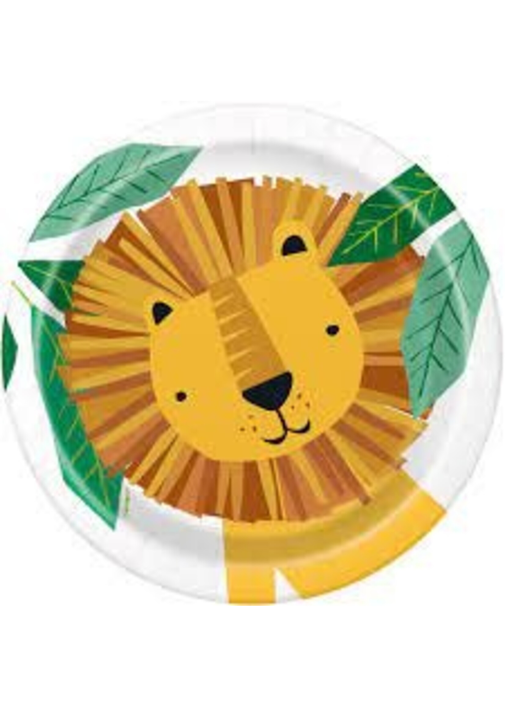 Animal Safari lion plate