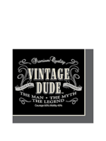 BEVERAGE NAPKIN 16CT VINTAGE DUDE