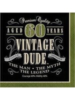 LUNCH NAPKIN 16CT VINTAGE DUDE 60