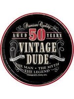 PLATE 8CT VINTAGE DUDE 50