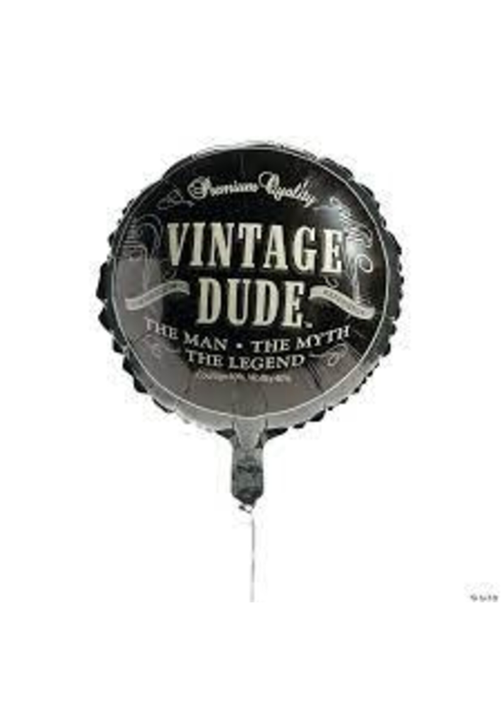 FOIL BALLOON  18" VINTAGE DUDE