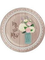 PLATE 8CT RUSTIC WEDDING