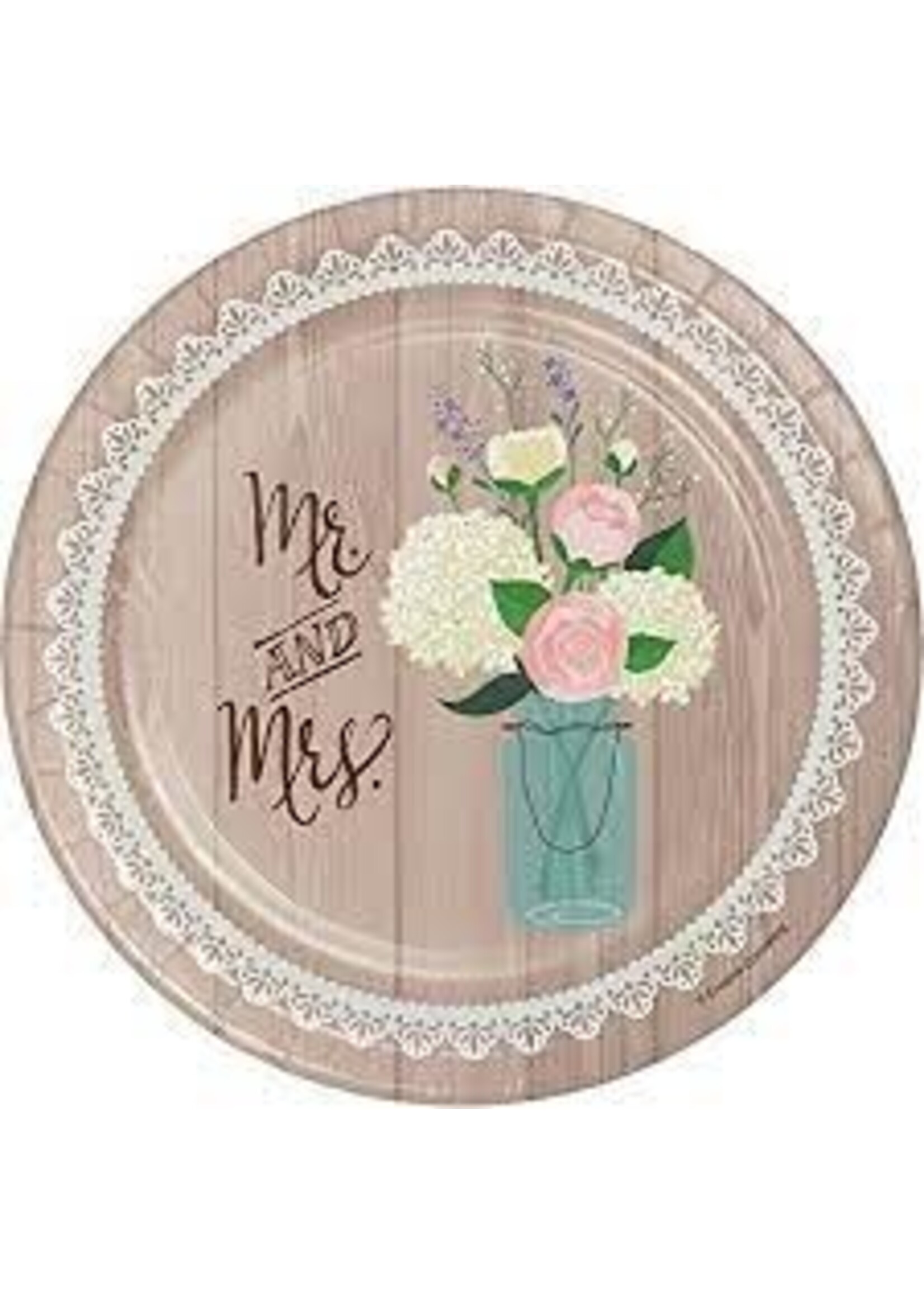 PLATE 8CT RUSTIC WEDDING