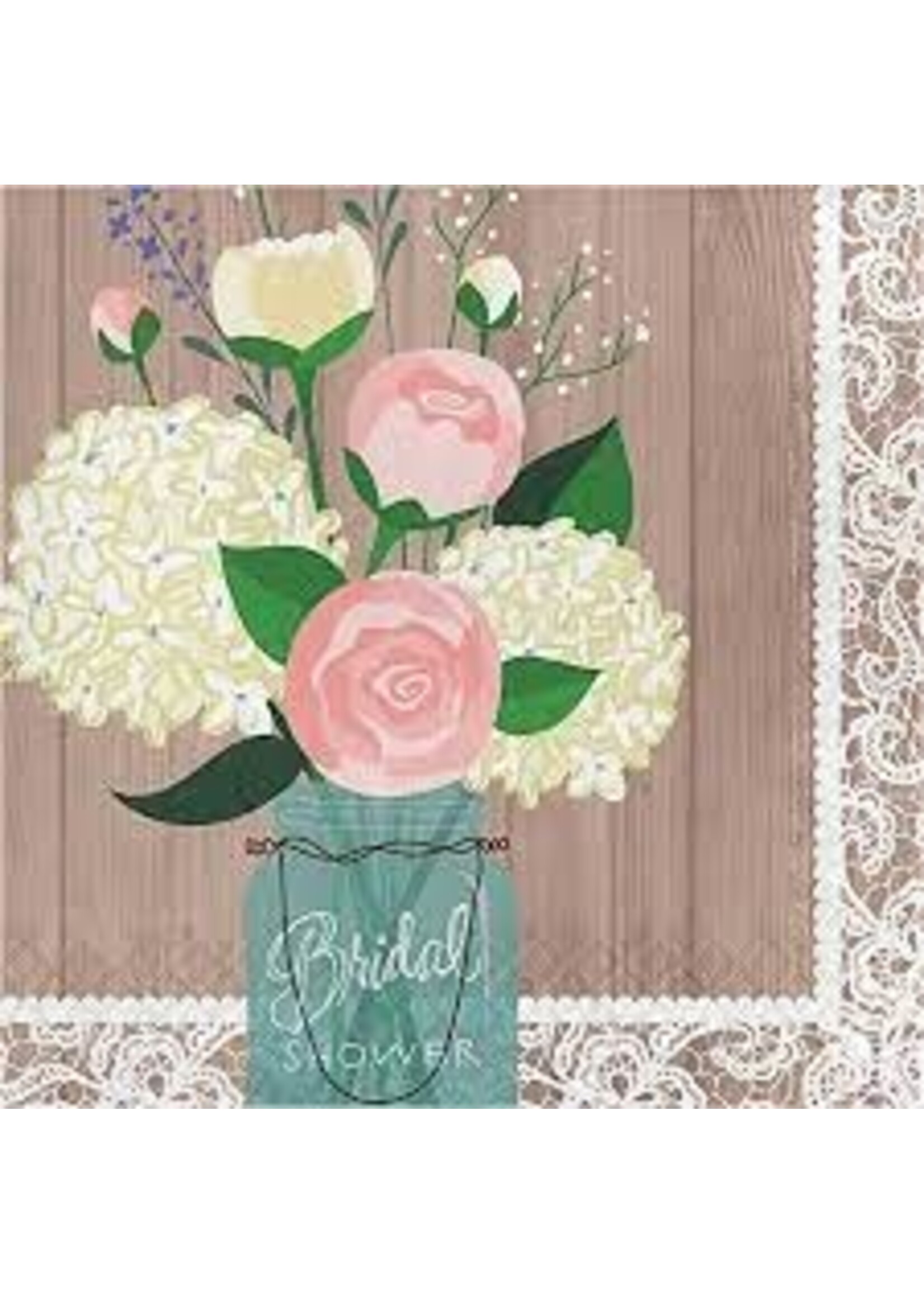 NAPKIN 16CT RUSTIC WEDDING