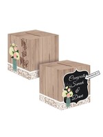 BOX CARD 1CT 12" RUSTIC WEDDING