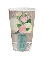 12oz. CUP 8CT RUSTIC WEDDING