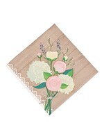 NAPKINS 16CT RUSTIC WEDDING BS