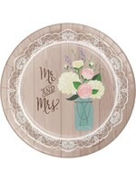 PLATE 8CT RUSTIC WEDDING
