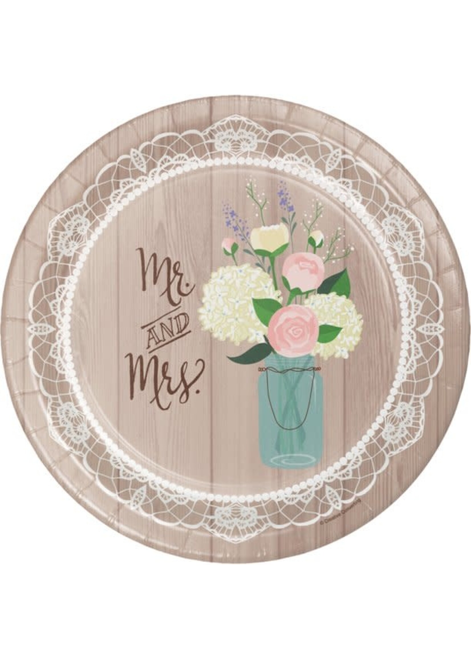 PLATE 8CT RUSTIC WEDDING