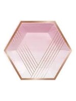 PLATE 8CT SHAPE ROSE ALL DAY