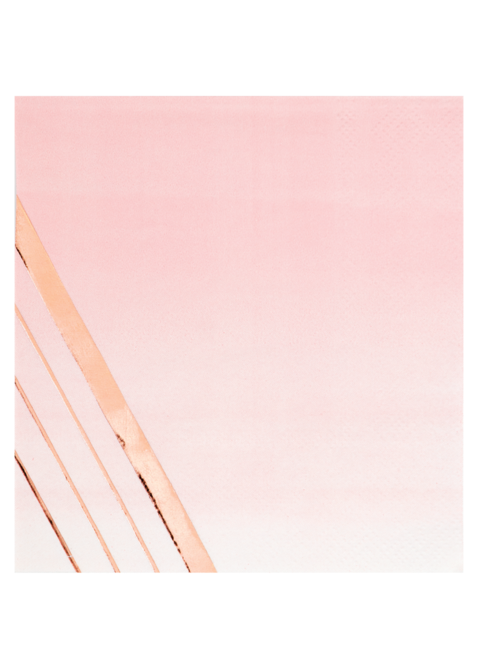 NAPKIN 12/16CT 3P FOIL STMP ROSE ALL DAY