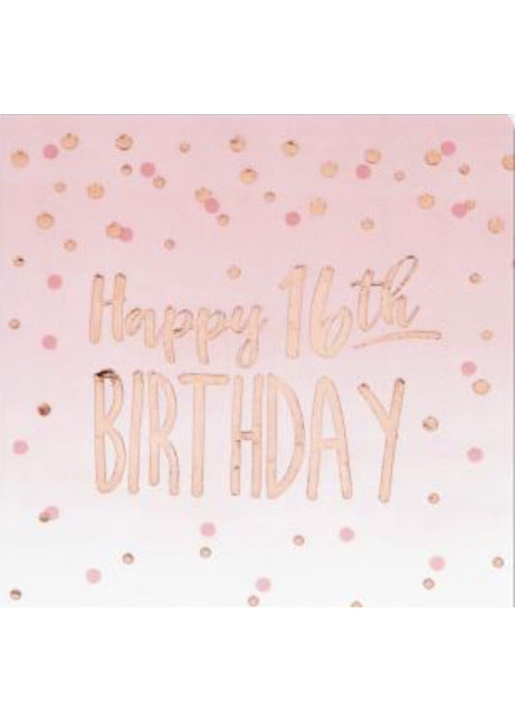 NAPKIN 16CT FOIL 16TH ROSE ALL DAY
