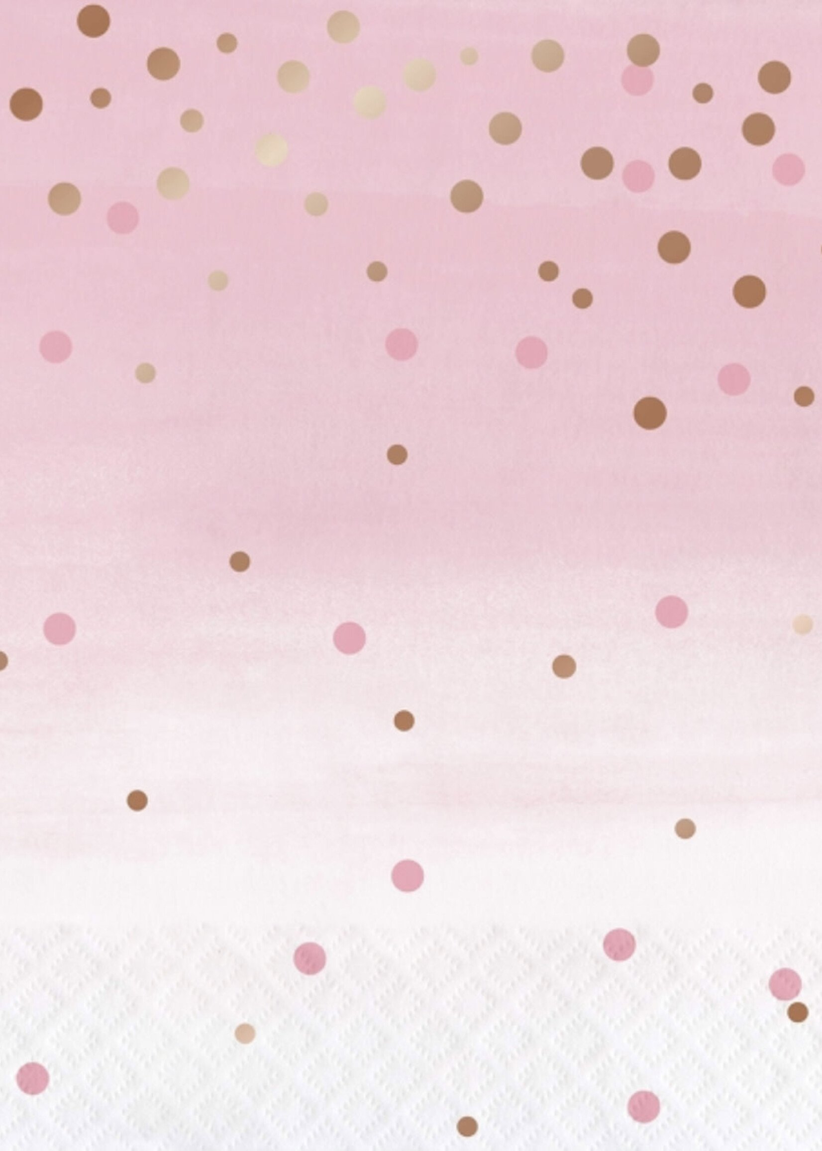 NAPKINS 16CT FOIL  DOTS ROSE ALL DAY