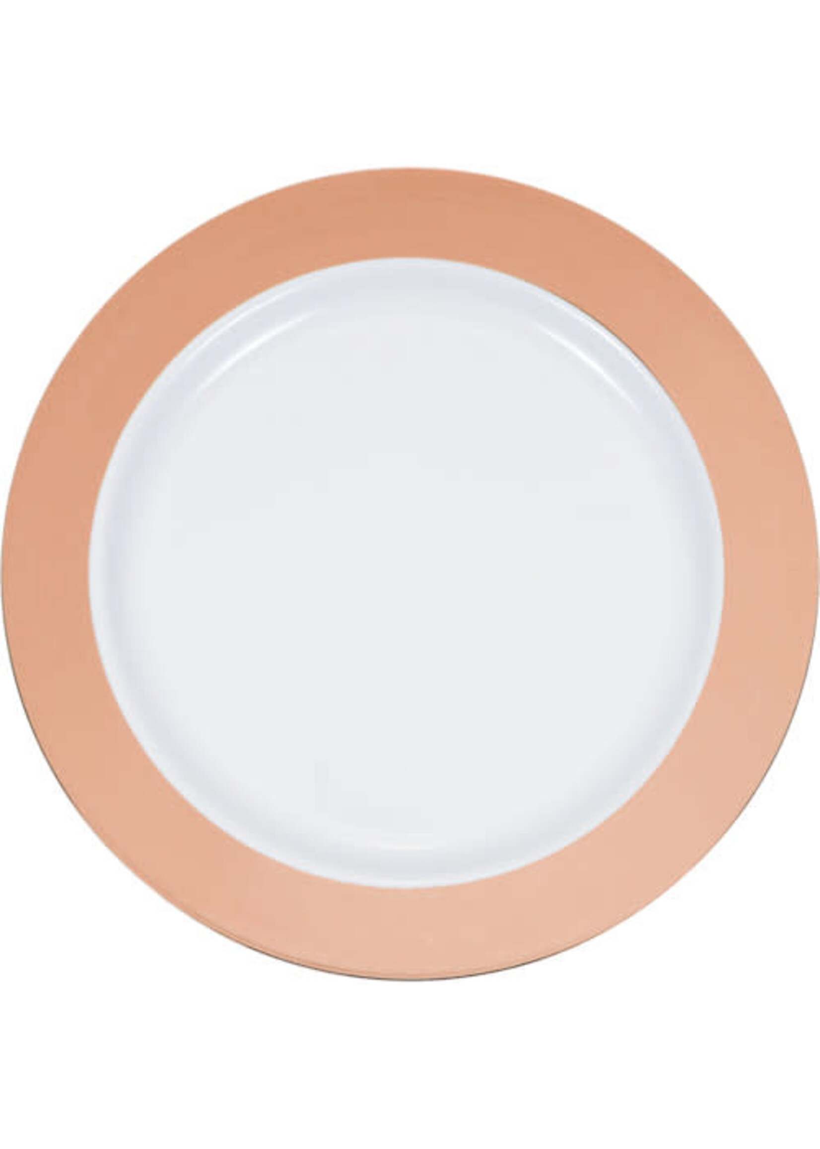 PLASTIC PLATE 10CT ROSE GOLD RIM