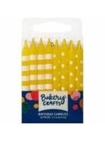 Yellow Stripes & Dots Specialty Candles