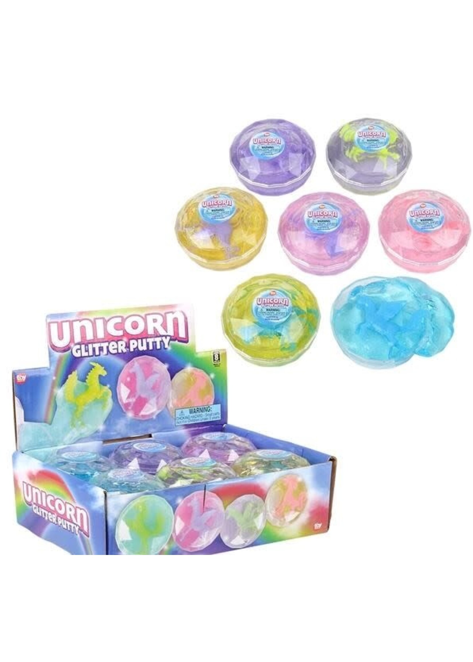 2.25" UNICORN GLITTER PUTTY