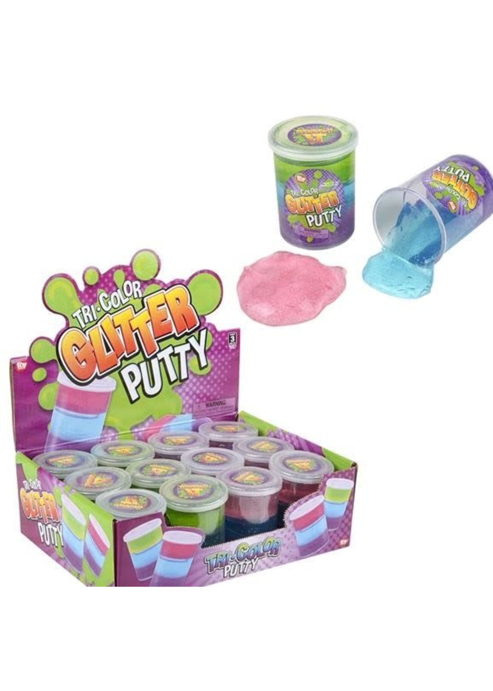 TRI COLOR  GLITTER PUTTY