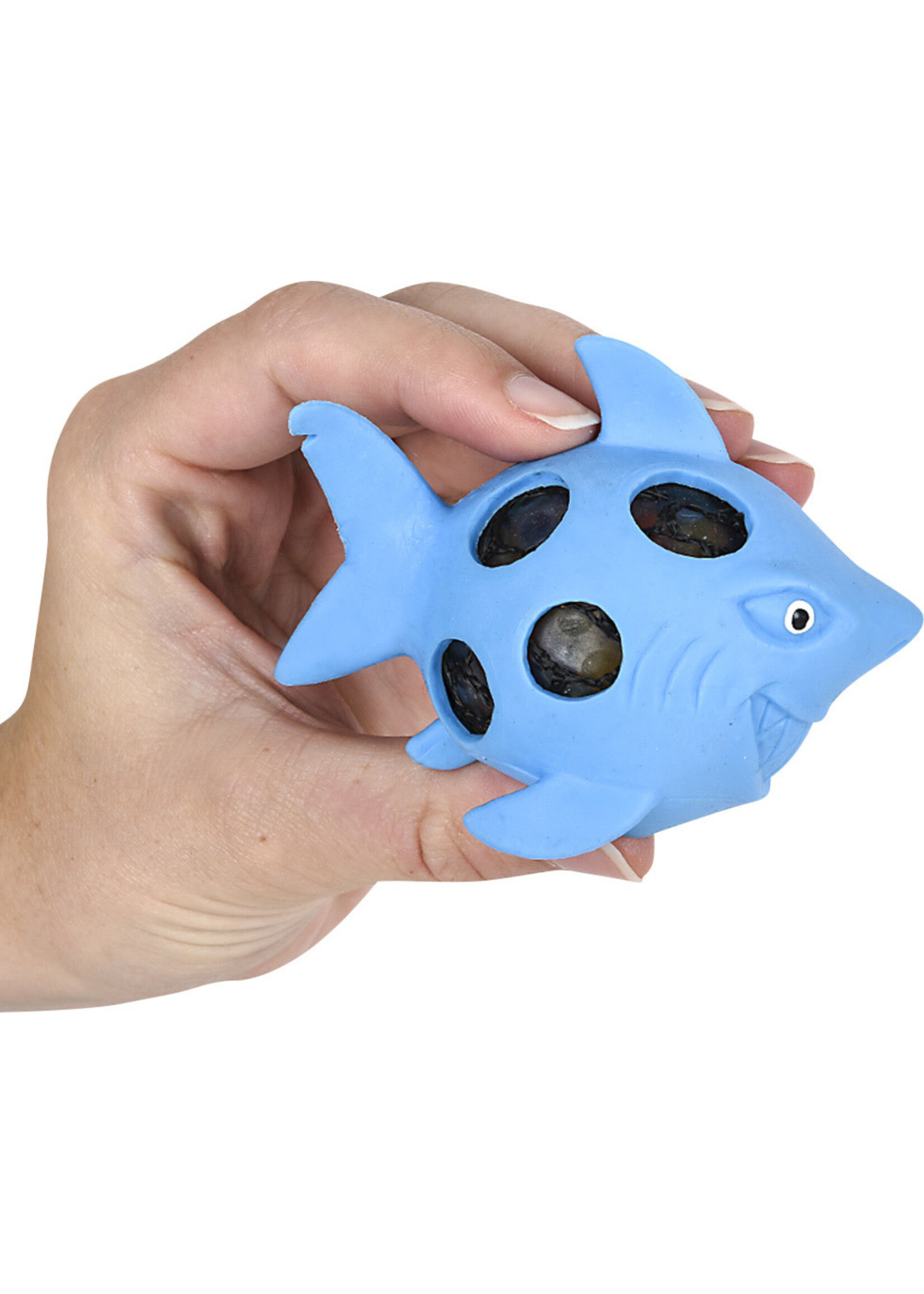 3.5" SQUEEZY BEAD SHARK BALL