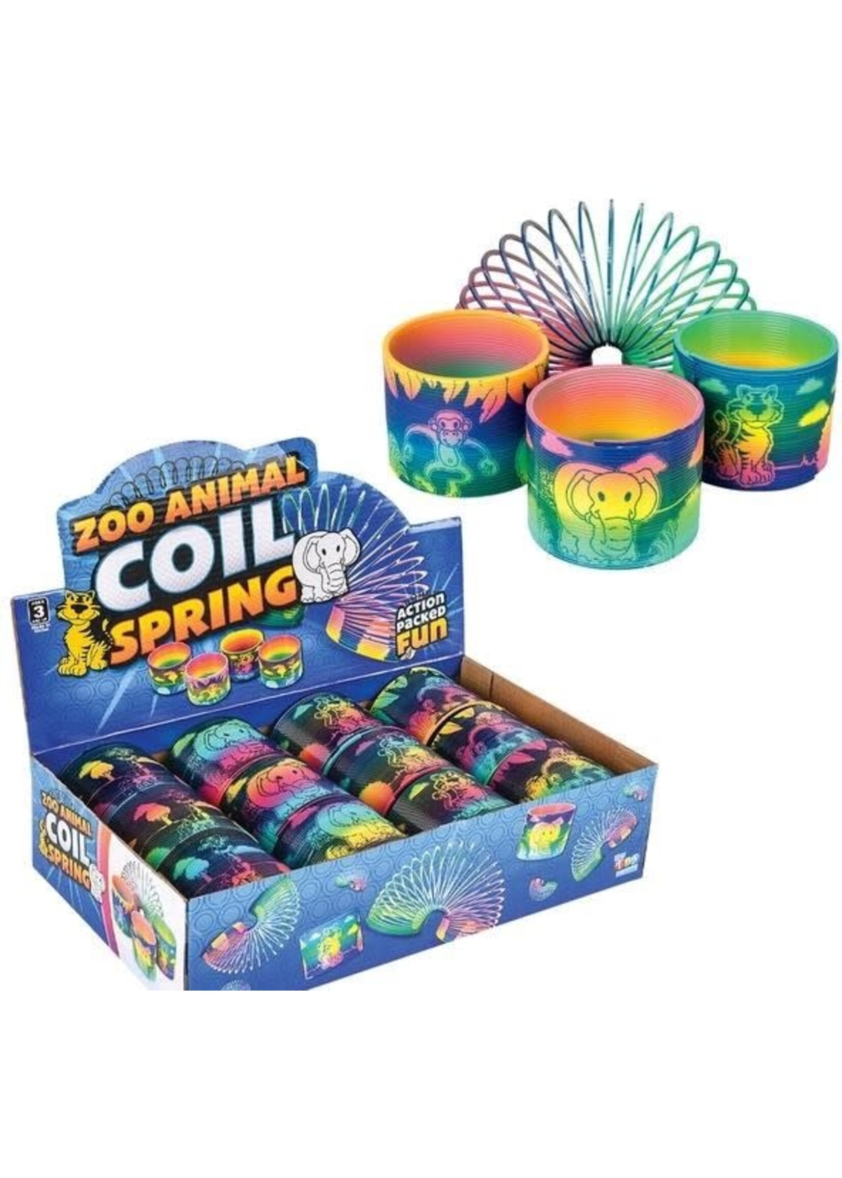 3" ZOO ANIMAL PRINT COIL SPRING