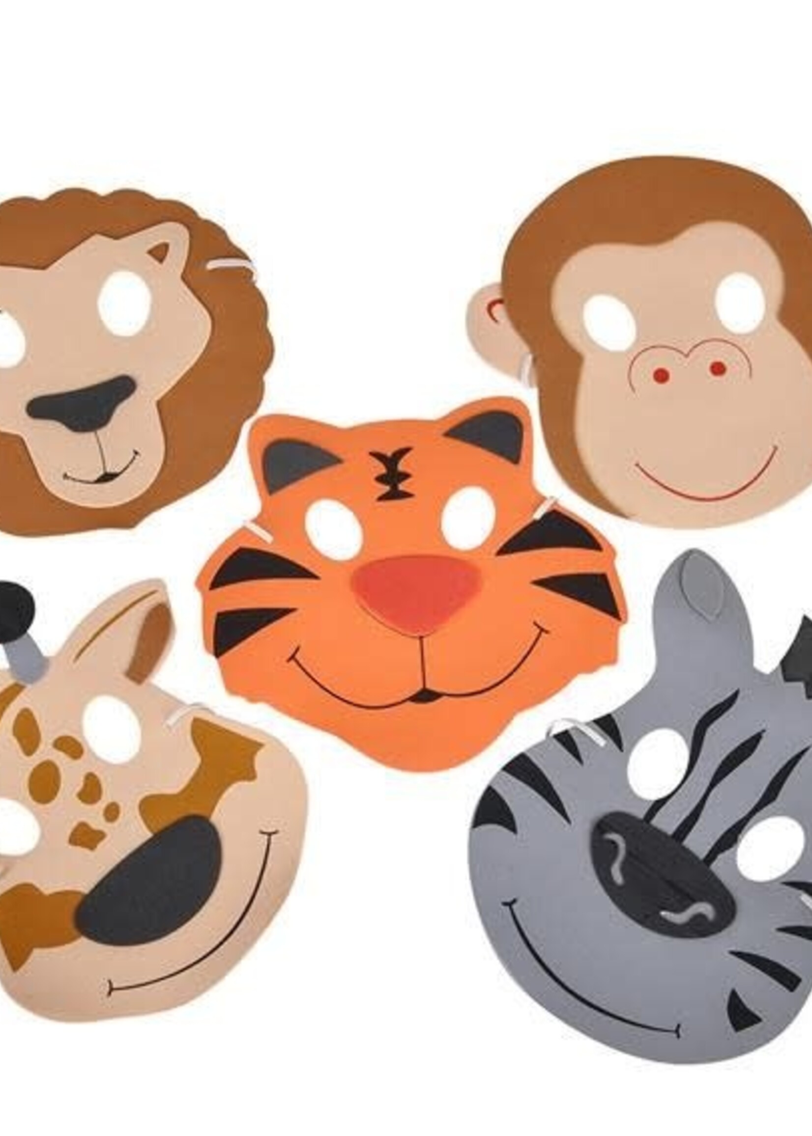 7.5" FOAM ZOO ANIMAL MASKS