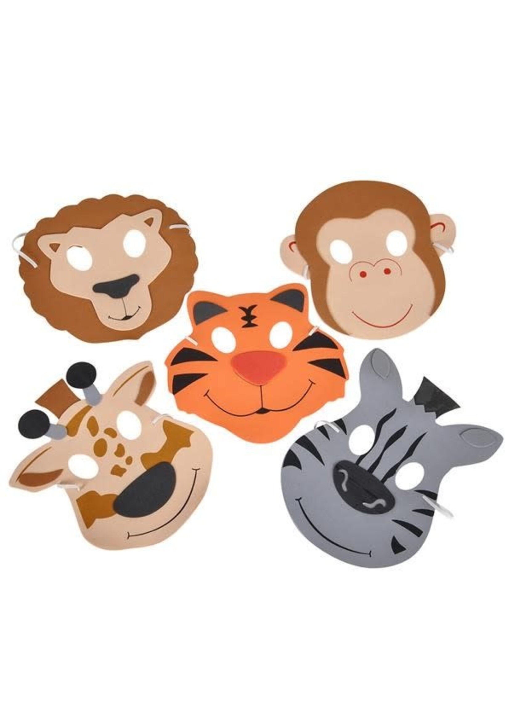 7.5" FOAM ZOO ANIMAL MASKS