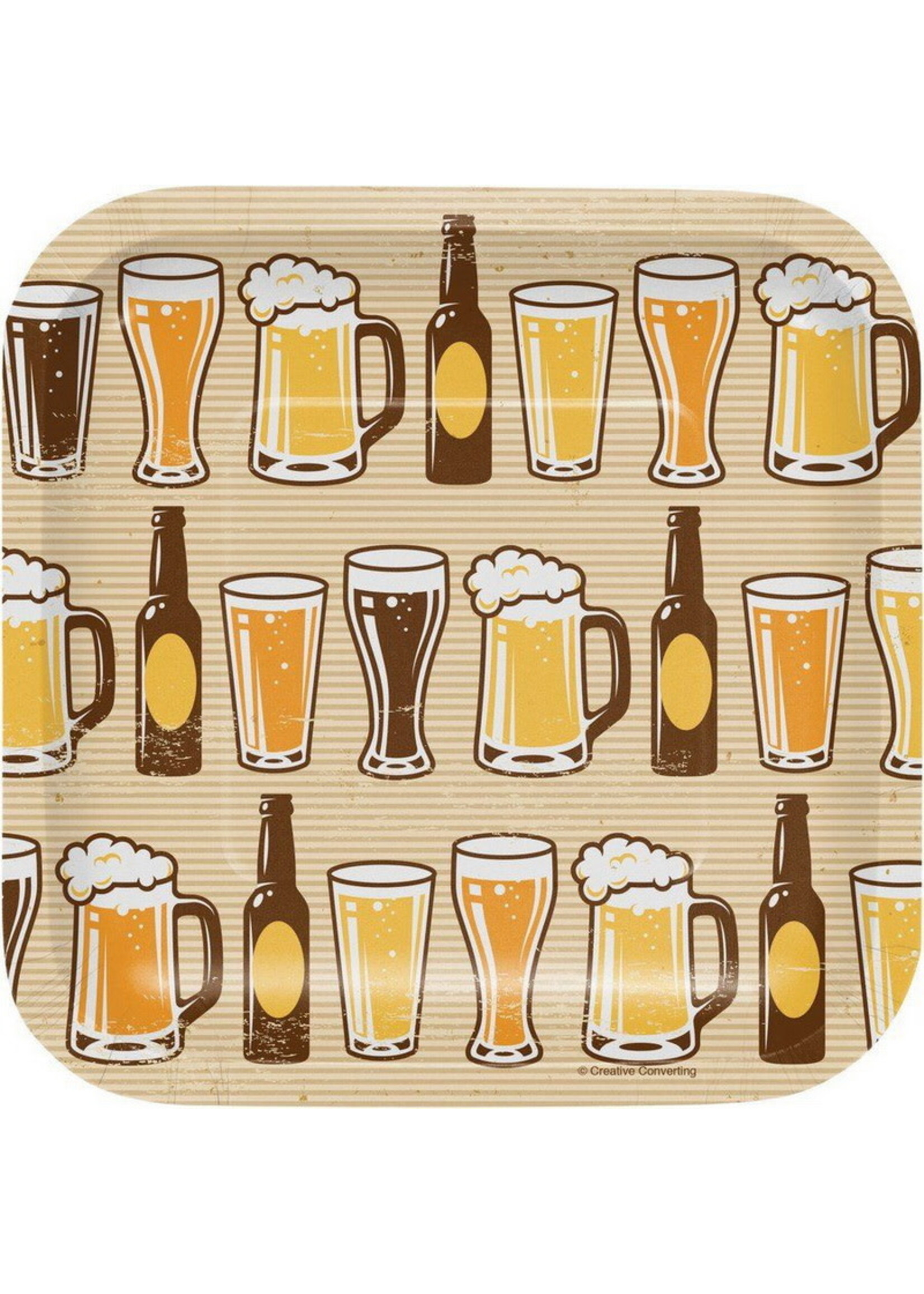 Plates 8CT BEERS & CHEERS