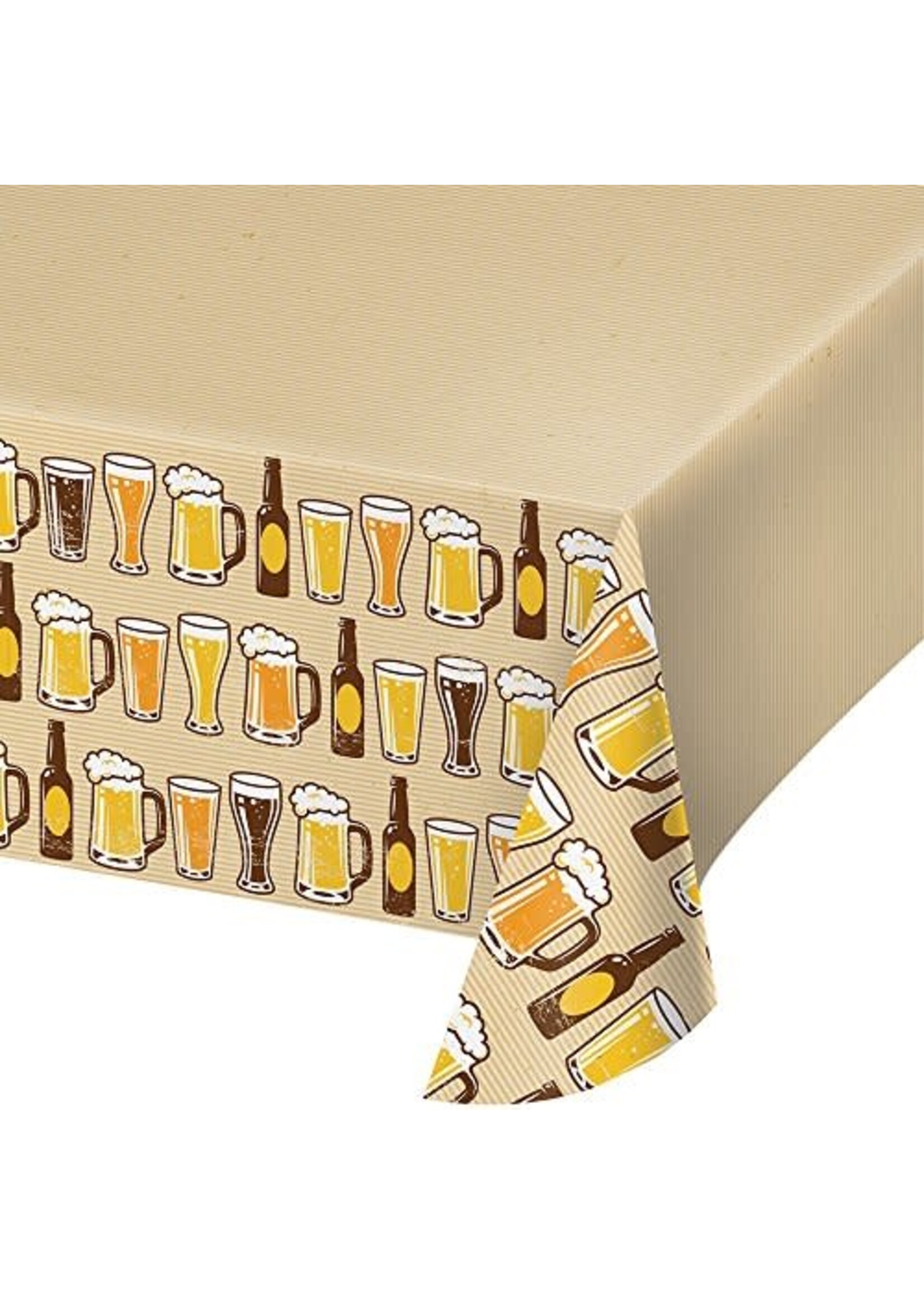 Table cloth 1CT 54X102 CHEERS & BEERS