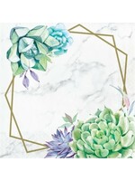 NAPKIN 16CT GEOMETRIC SUCCULENTS
