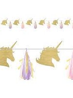 TISSUE GARLND KIT 1CT 8' UNICORN SPARKLE