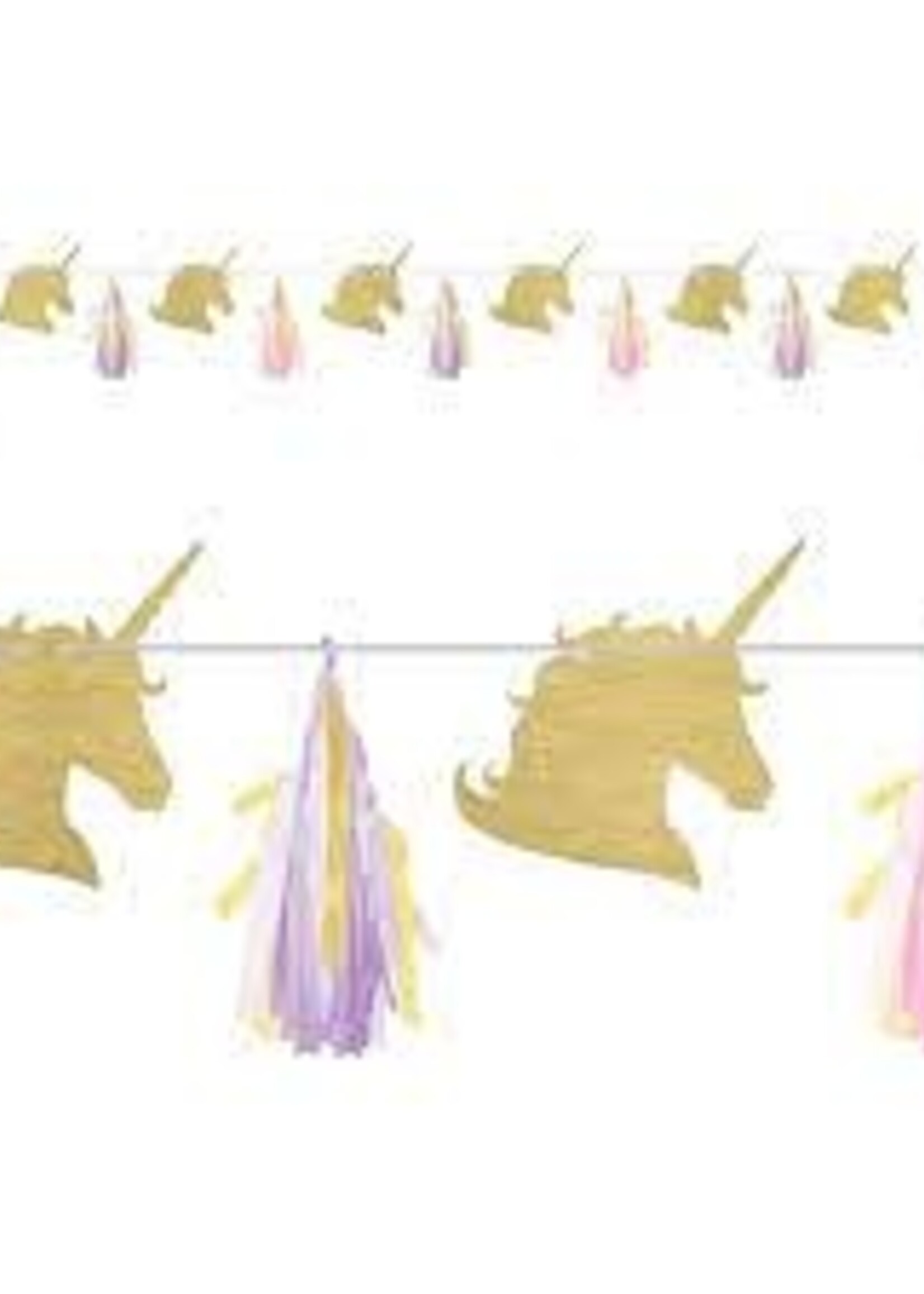 TISSUE GARLND KIT 1CT 8' UNICORN SPARKLE