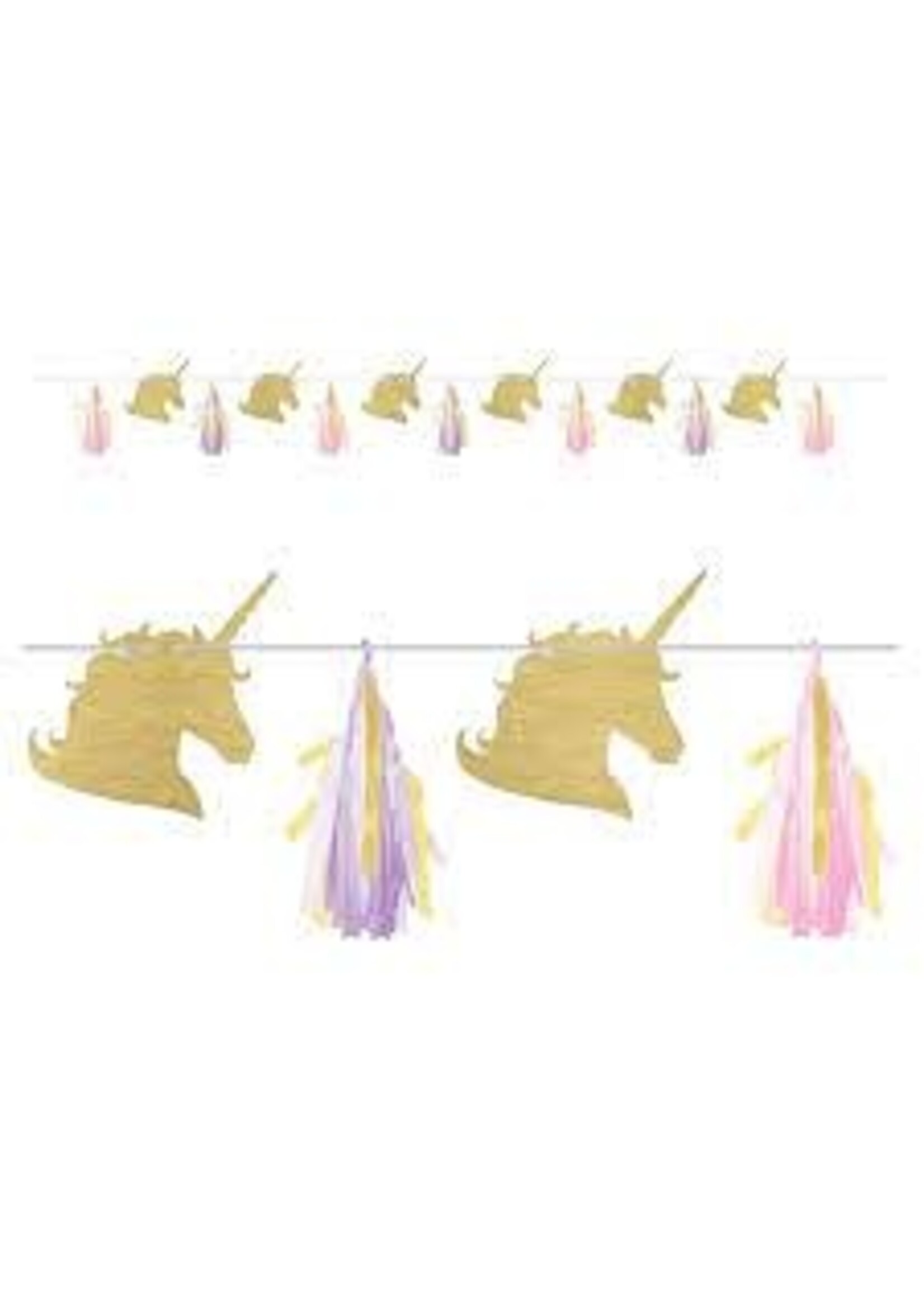 TISSUE GARLND KIT 1CT 8' UNICORN SPARKLE