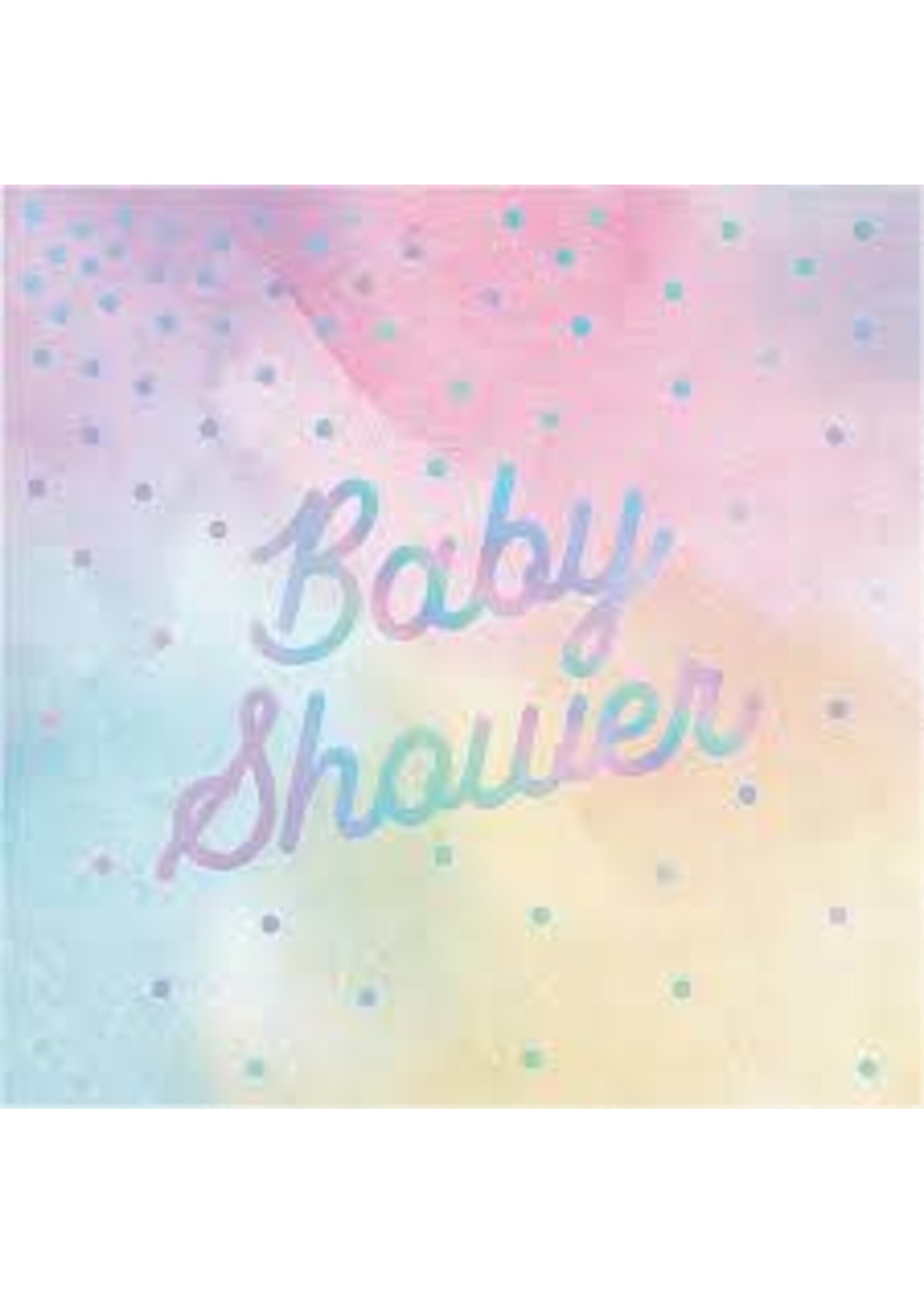 Lunch Napkin 16CT 3P BABY SHOWER IRIDESCENT